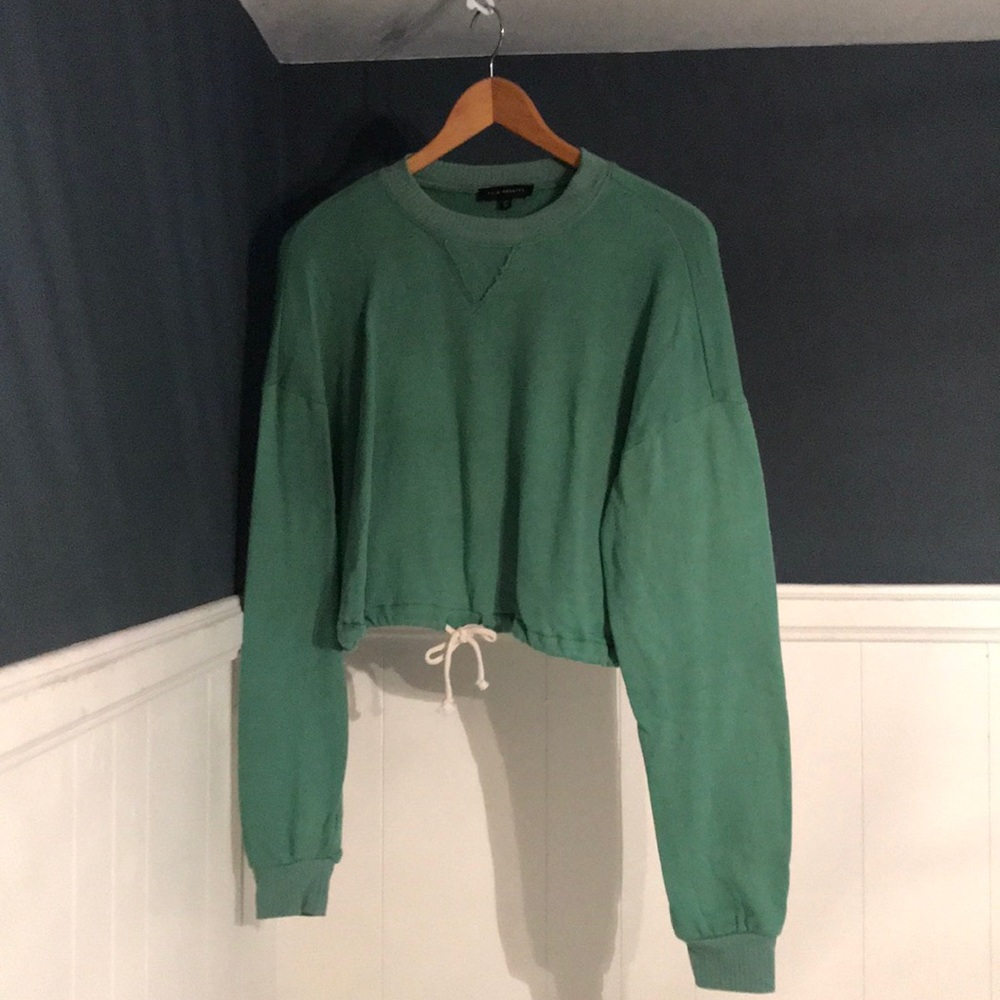 Cropped green jacket